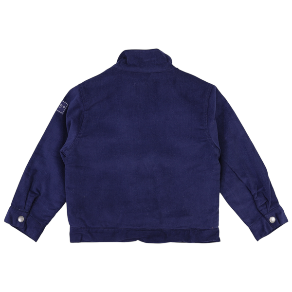 Sherpa Lined Cord Jacket - Navy