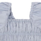 Piccolina Shirred Balloon Top - Baby Blue