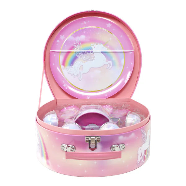 Unicorn Dreamer Tea Set w Case 15Pce