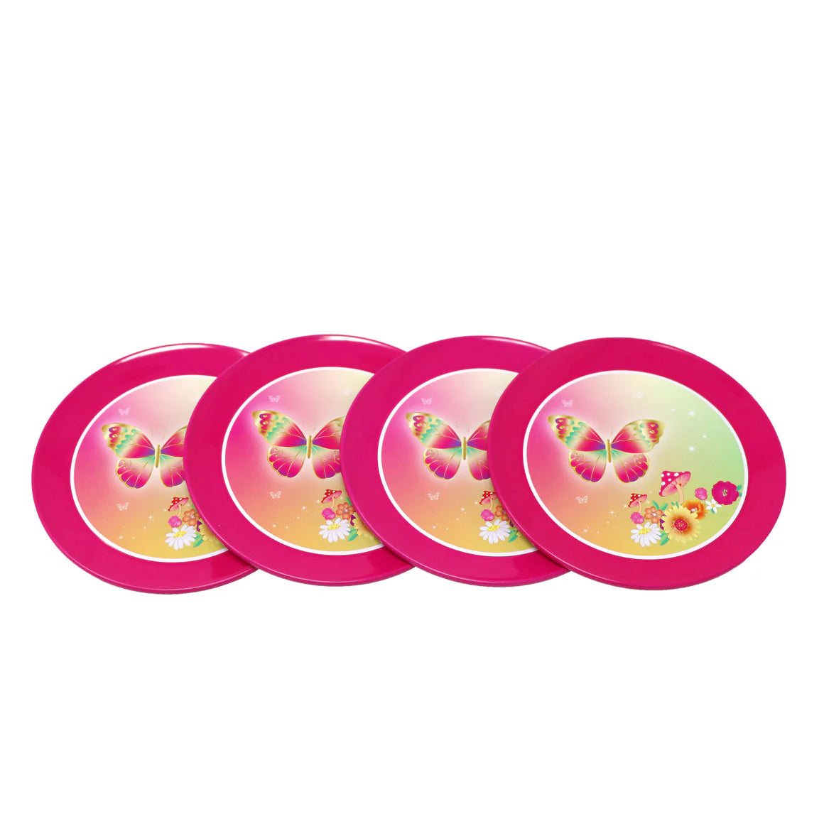 Rainbow Butterfly Tea Set in Basket