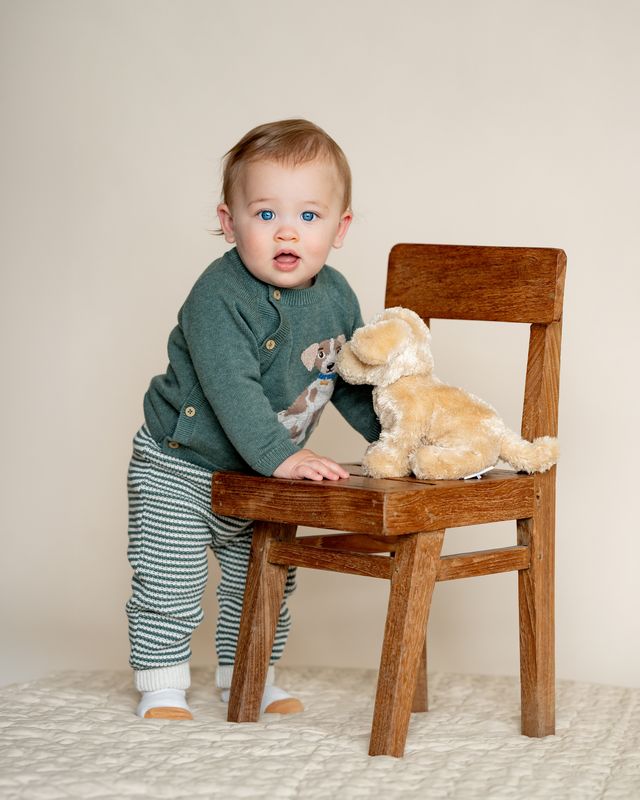 Stripe Knitted Leggings - Otto Stripe