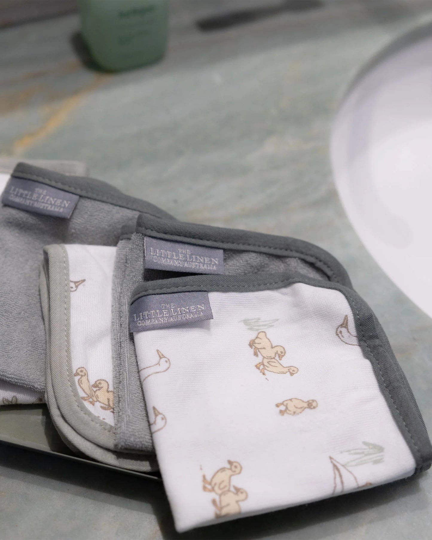 Baby Towelling Wash Cloths 6Pk - Farmyard Lamb