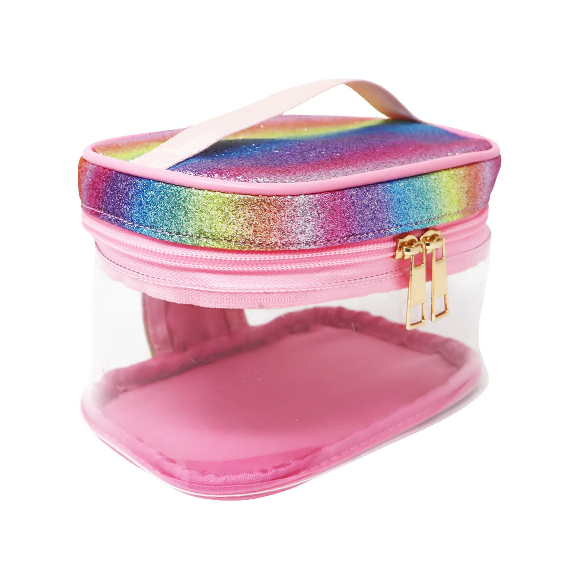 Rainbow Glitter Cosmetic Case