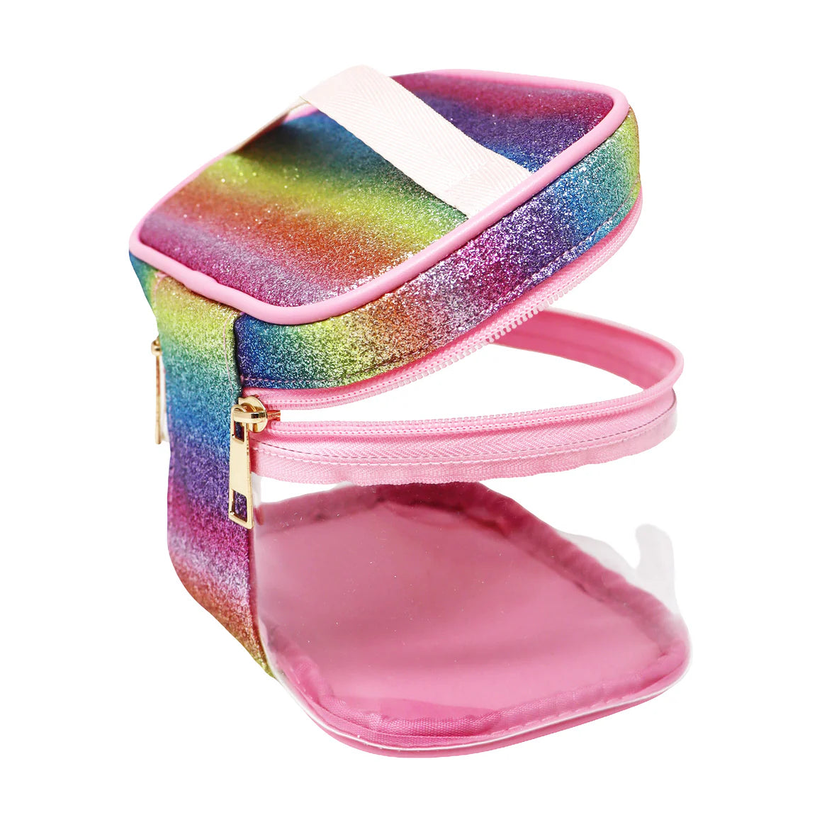 Rainbow Glitter Cosmetic Case