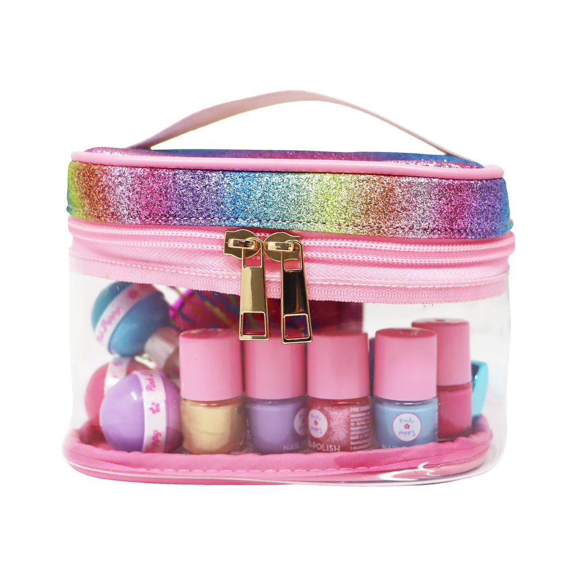 Rainbow Glitter Cosmetic Case