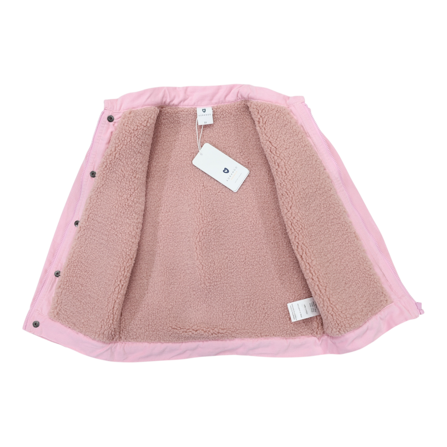 Sherpa Lined Cord Jacket - Pink