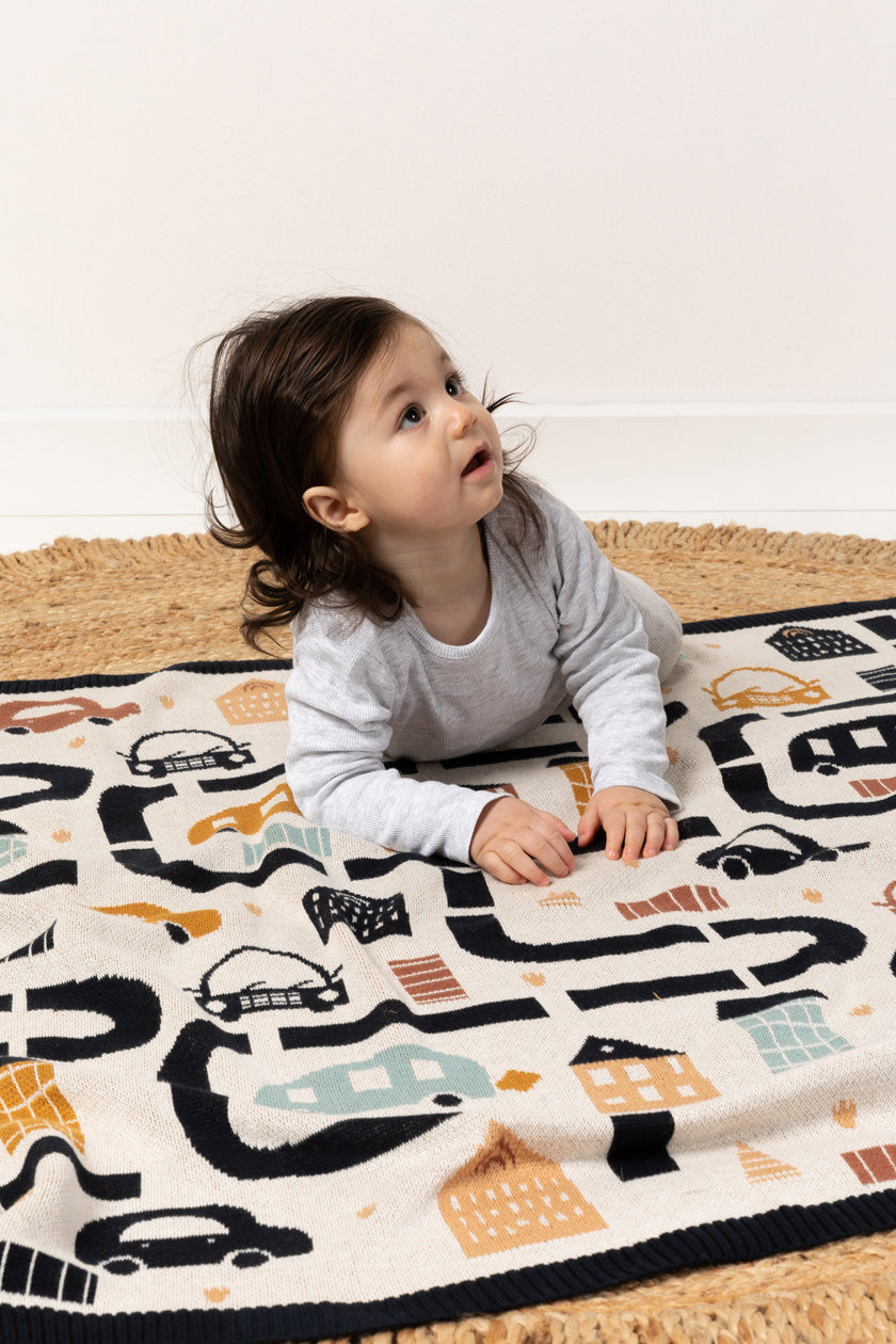 Cotton Baby Blanket - Transport