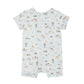 Ecocosy S/S Zipsuit - Farm Print