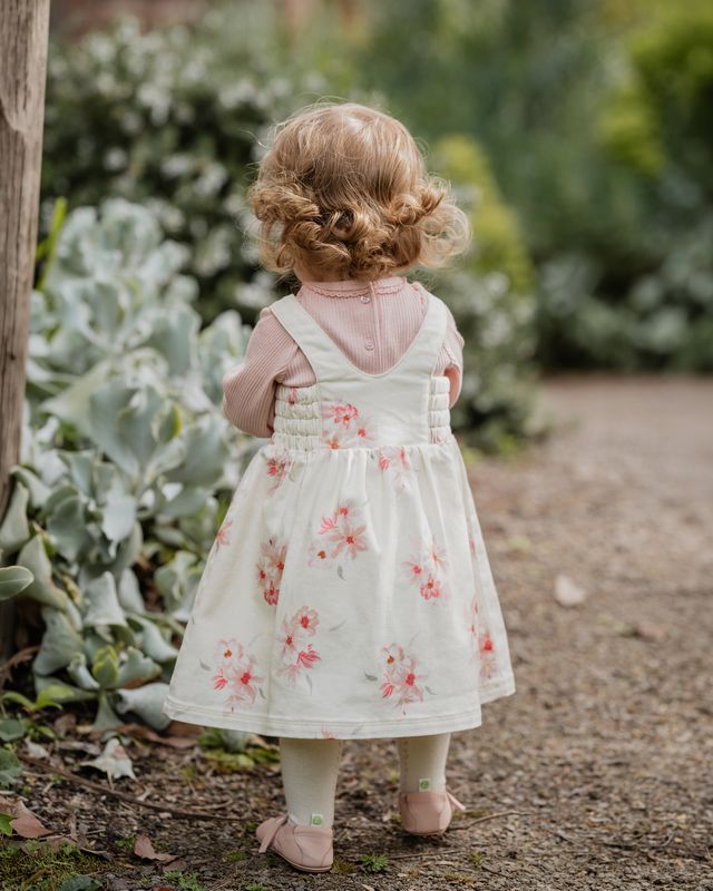 Emmy  Pinafore - Petal Print