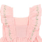 Tess Emb Frill Dress - Pale Pink