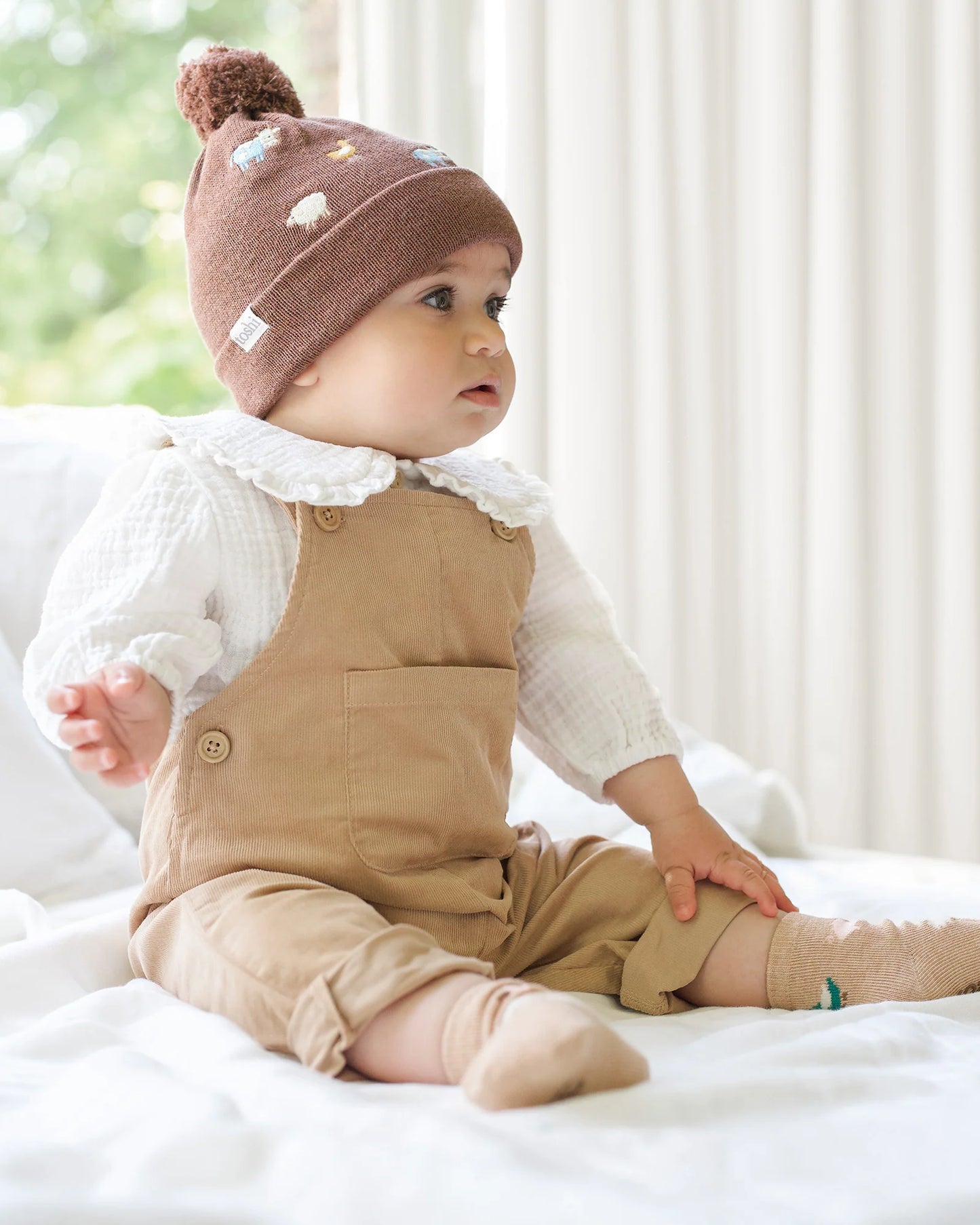 Quincy  Corduroy Overalls  - Driftwood