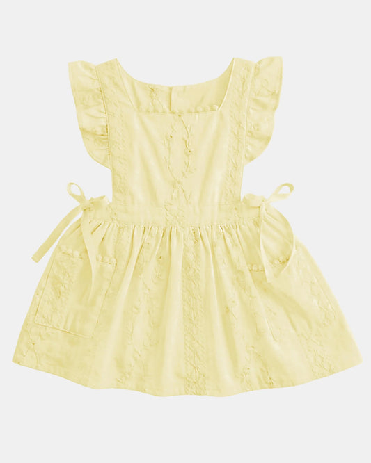 Toshi Baby Pinafore Florence - Lemon