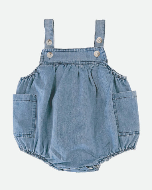 Toshi Baby Romper Bubble - Denim