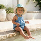 Toshi Baby Romper Bubble - Denim