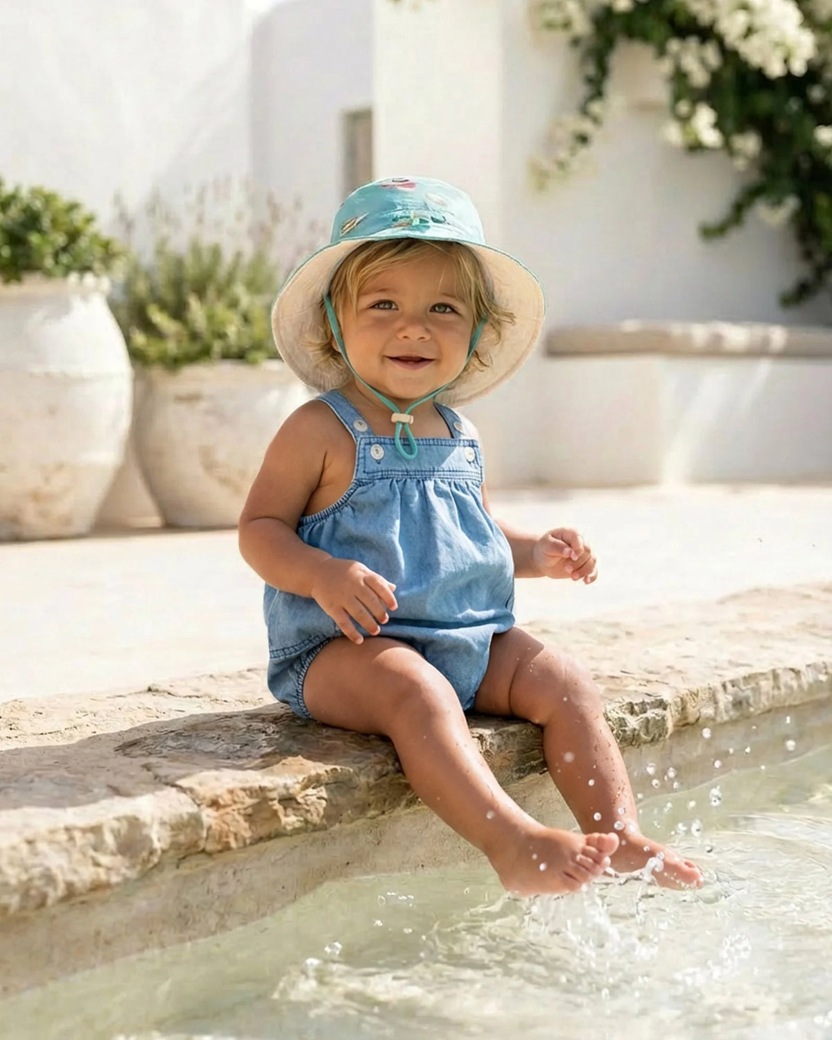 Toshi Baby Romper Bubble - Denim