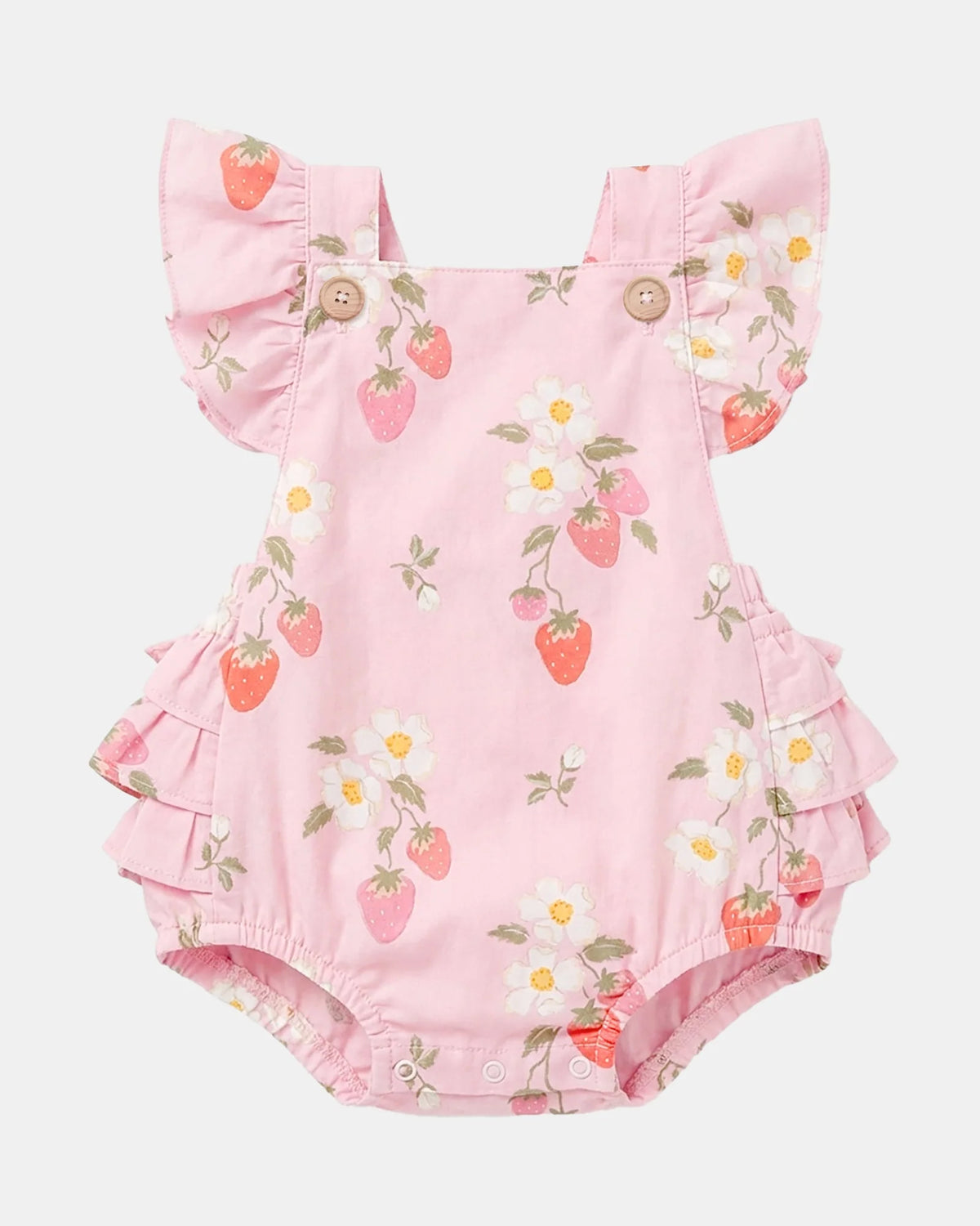 Toshi Baby Romper - Strawberry Fields Blossom