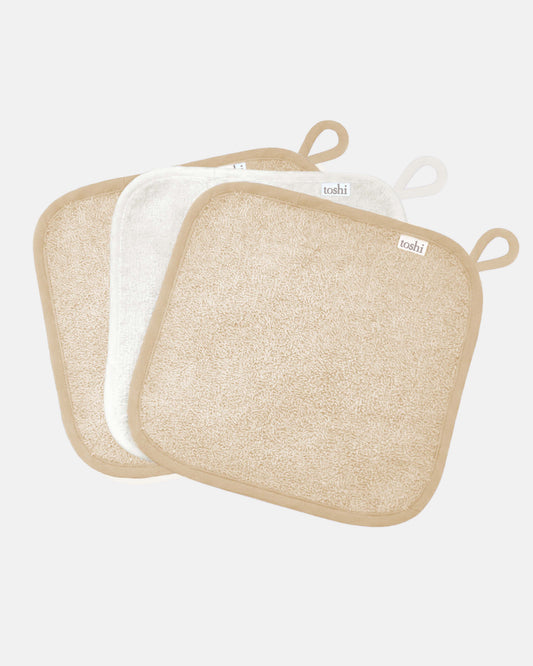 Toshi Baby Washcloth Yummy 3Pkt - Cuddles