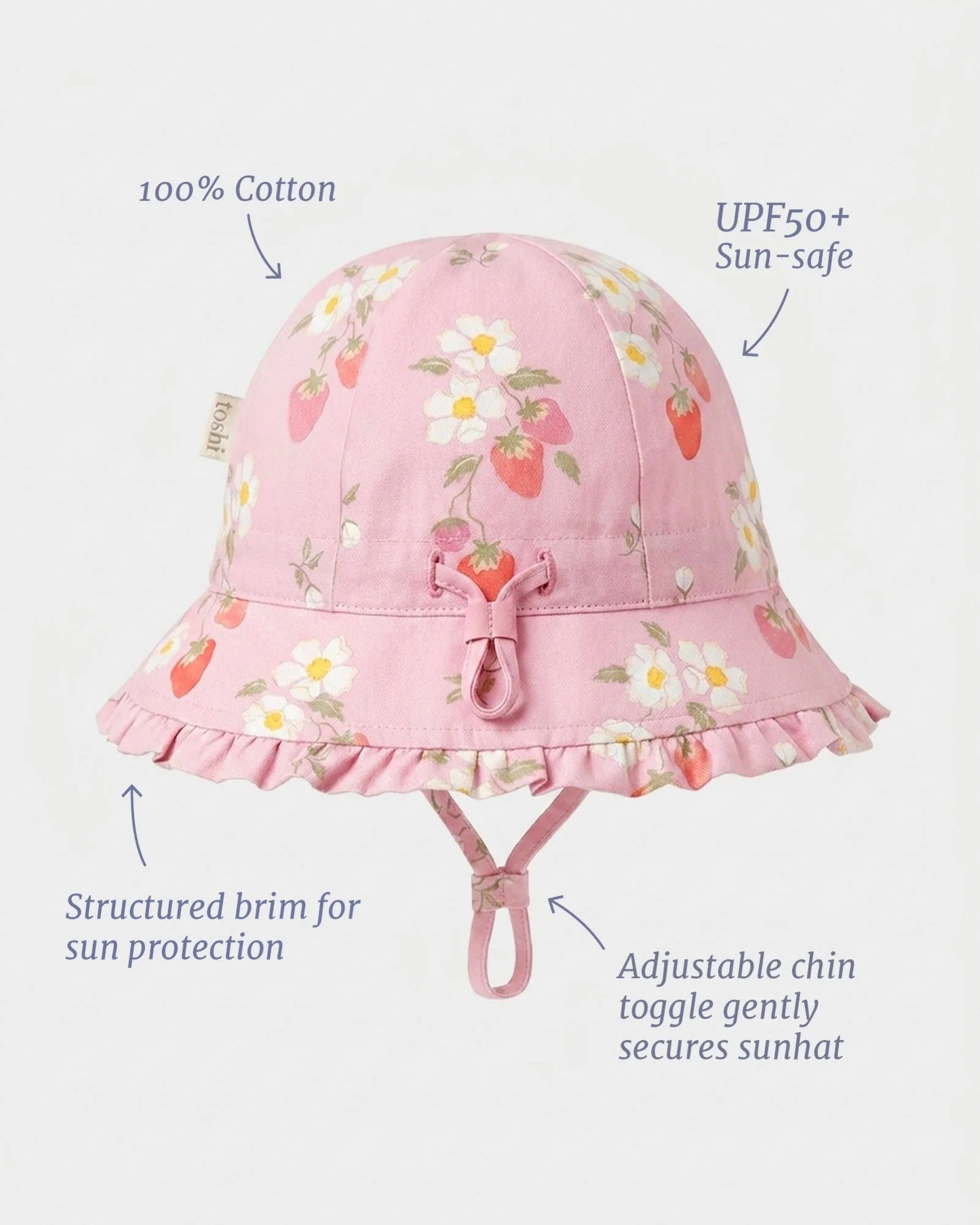 Bell Hat Arcadia Strawberry Fields - Blossom