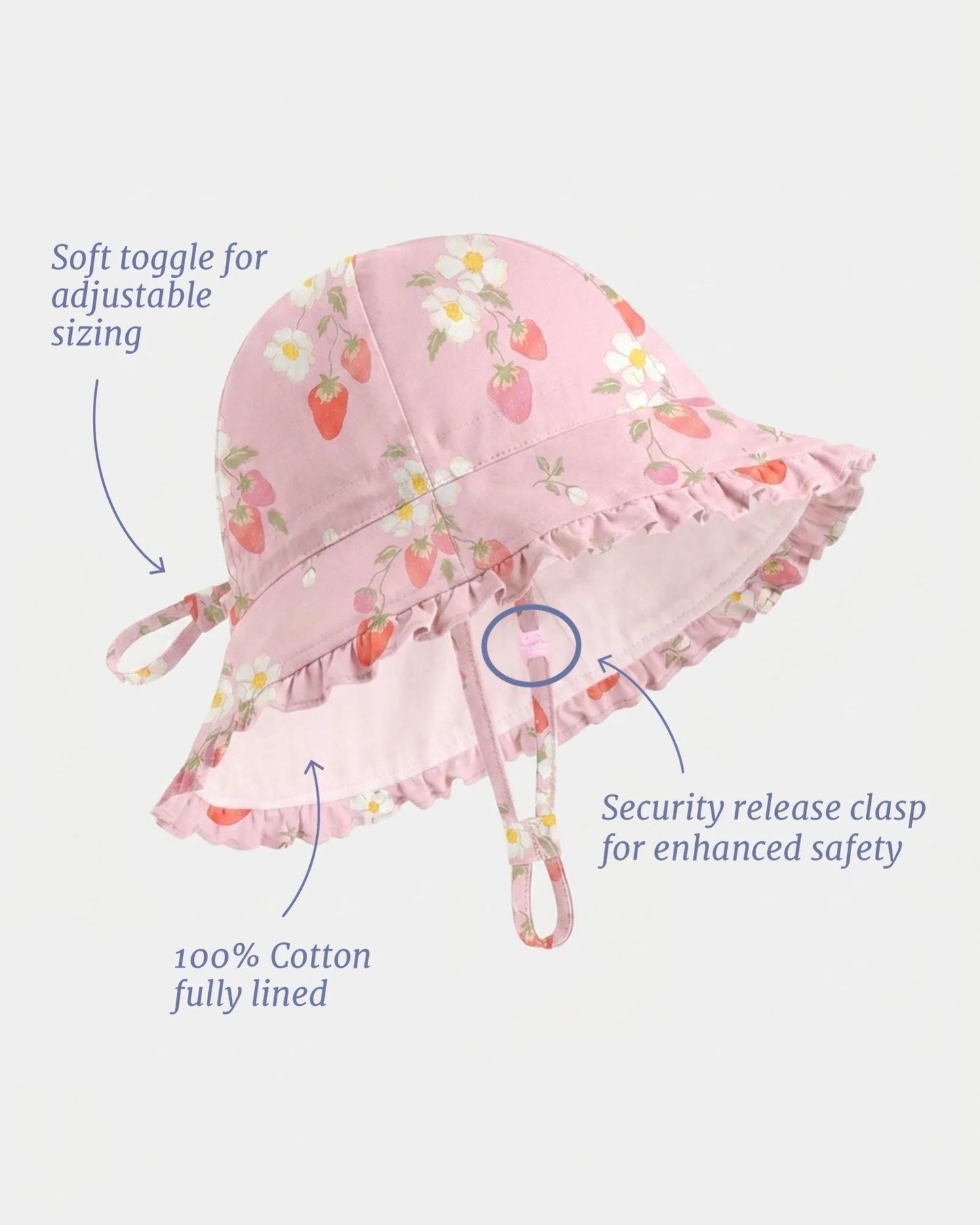 Bell Hat Arcadia Strawberry Fields - Blossom