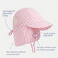 Flap Cap Mini - Blossom