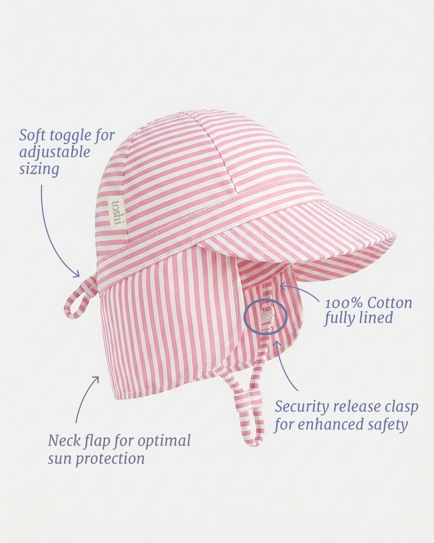 Flap Cap Mini - Blossom