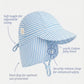 Flap Cap Mini - Sea