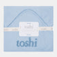 Toshi hooded Baby Bath Towel Yummy - Bluebell