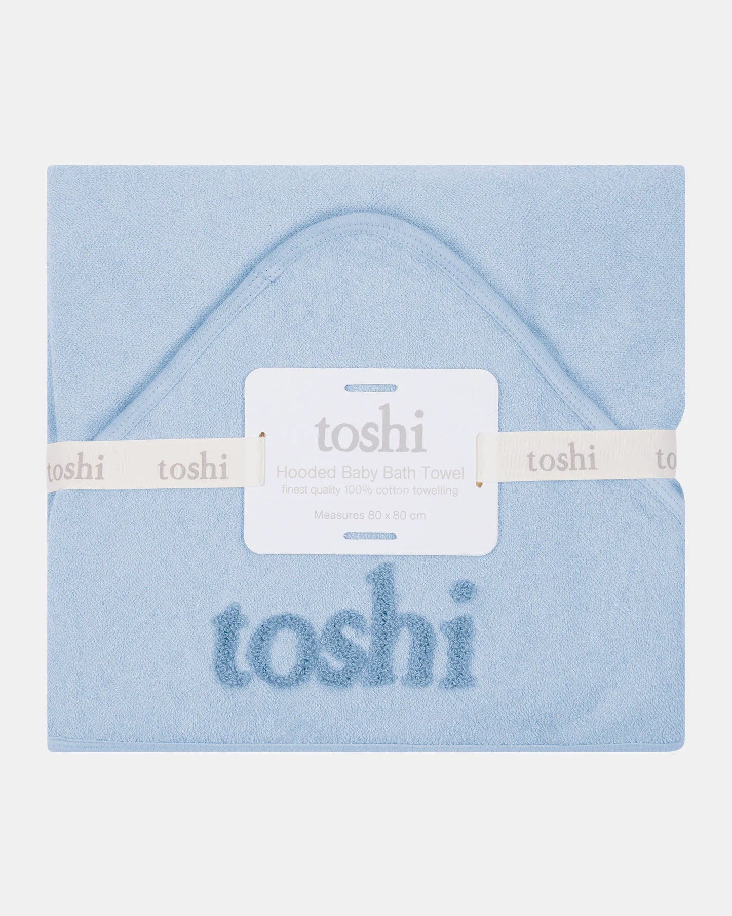 Toshi hooded Baby Bath Towel Yummy - Bluebell