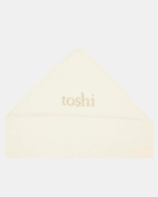 Toshi Hooded Baby Bath Towel Yummy - Cream