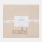 Toshi Hooded Baby Bath Towel Yummy - Oatmeal