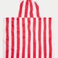 Toshi Hooded Towel - Lobster Stripe