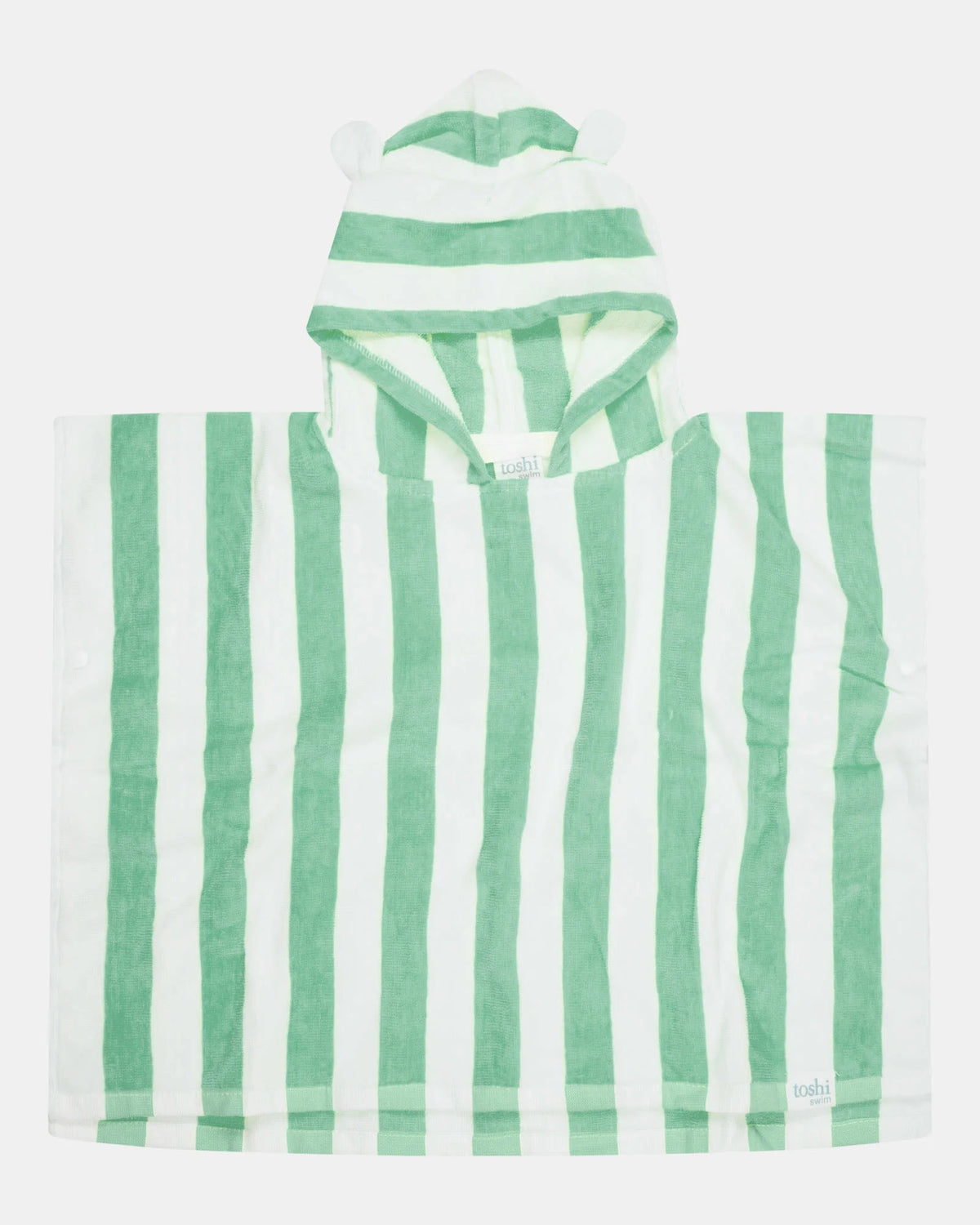 Toshi Hooded Towel - Seagrass Stripe