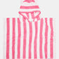 Toshi Hooded Towel - Watermelon Stripe