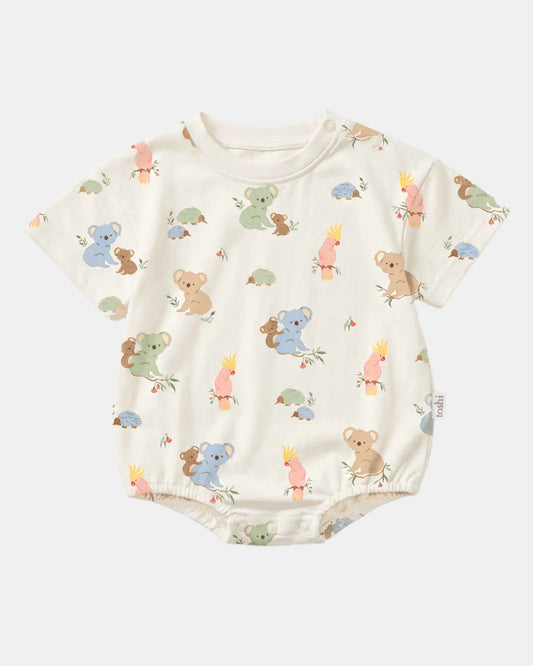 Toshi Onesie S/S Bubble Arcadia - Gumnut Babies Cloud