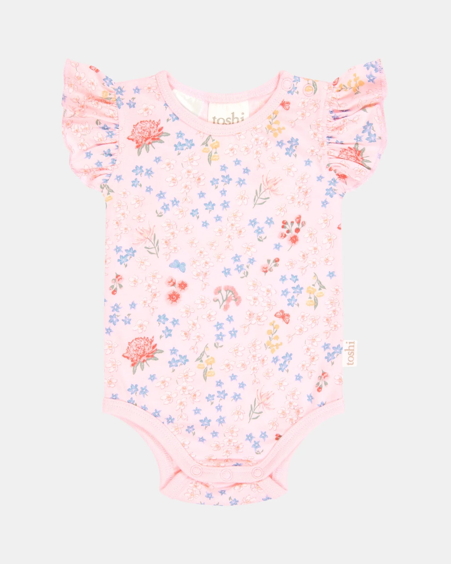 Toshi Matilda S/S Onesie - Acacia Blossom