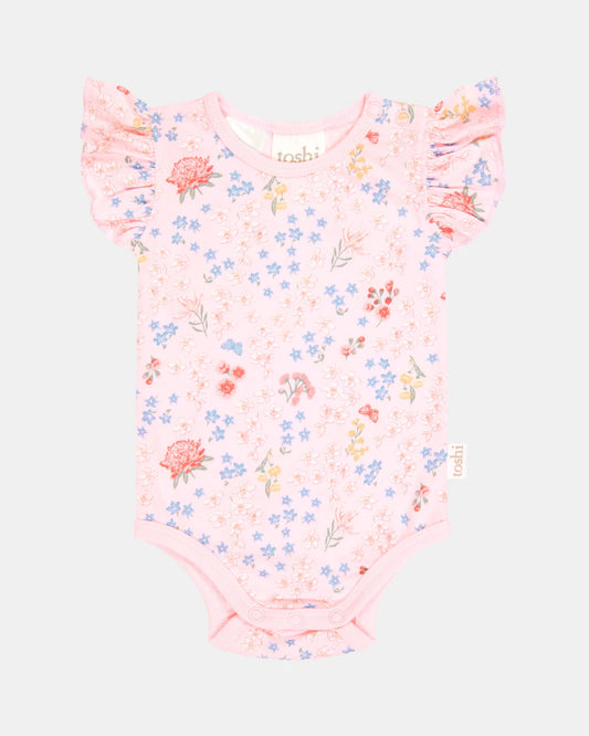 Toshi Matilda S/S Onesie - Acacia Blossom