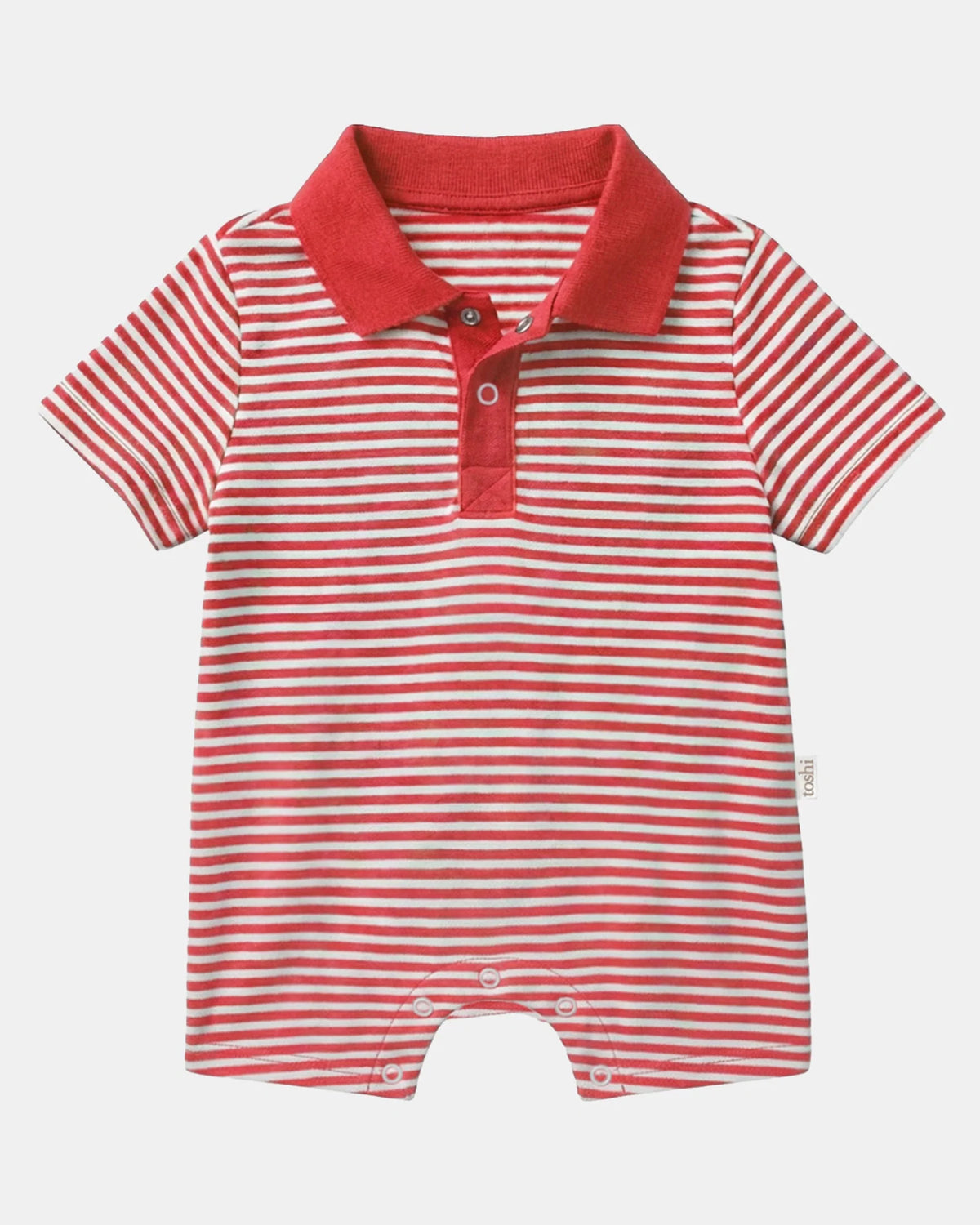 Toshi Onesie S/S Polo Mini - Lobster