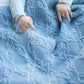 Organic Blanket Bowie - Bluebell