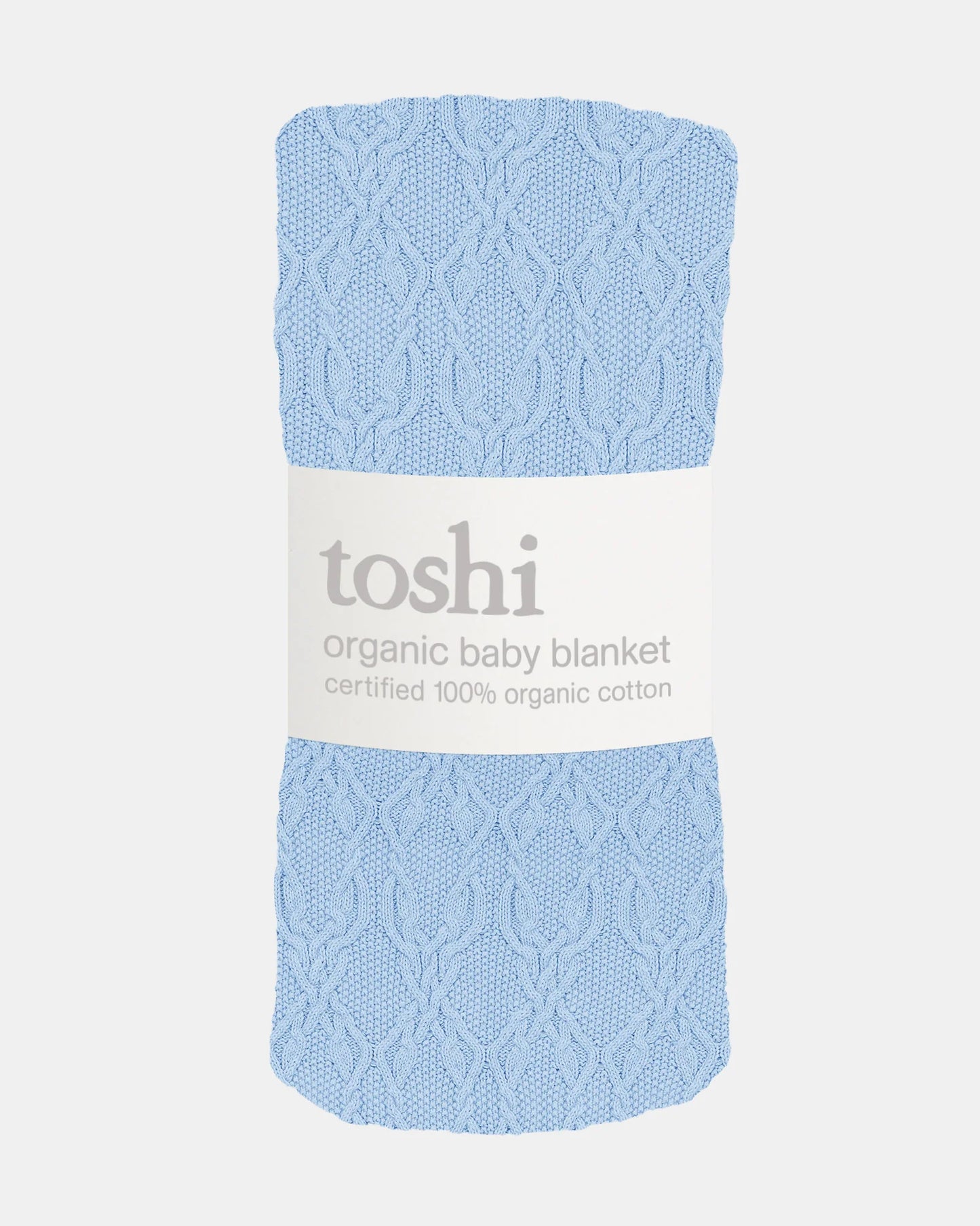 Organic Blanket Bowie - Bluebell