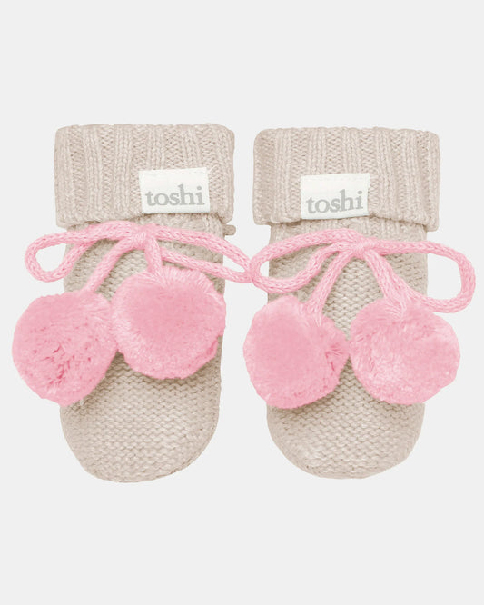 Toshi Organic Booties Bobby - Oatmeal