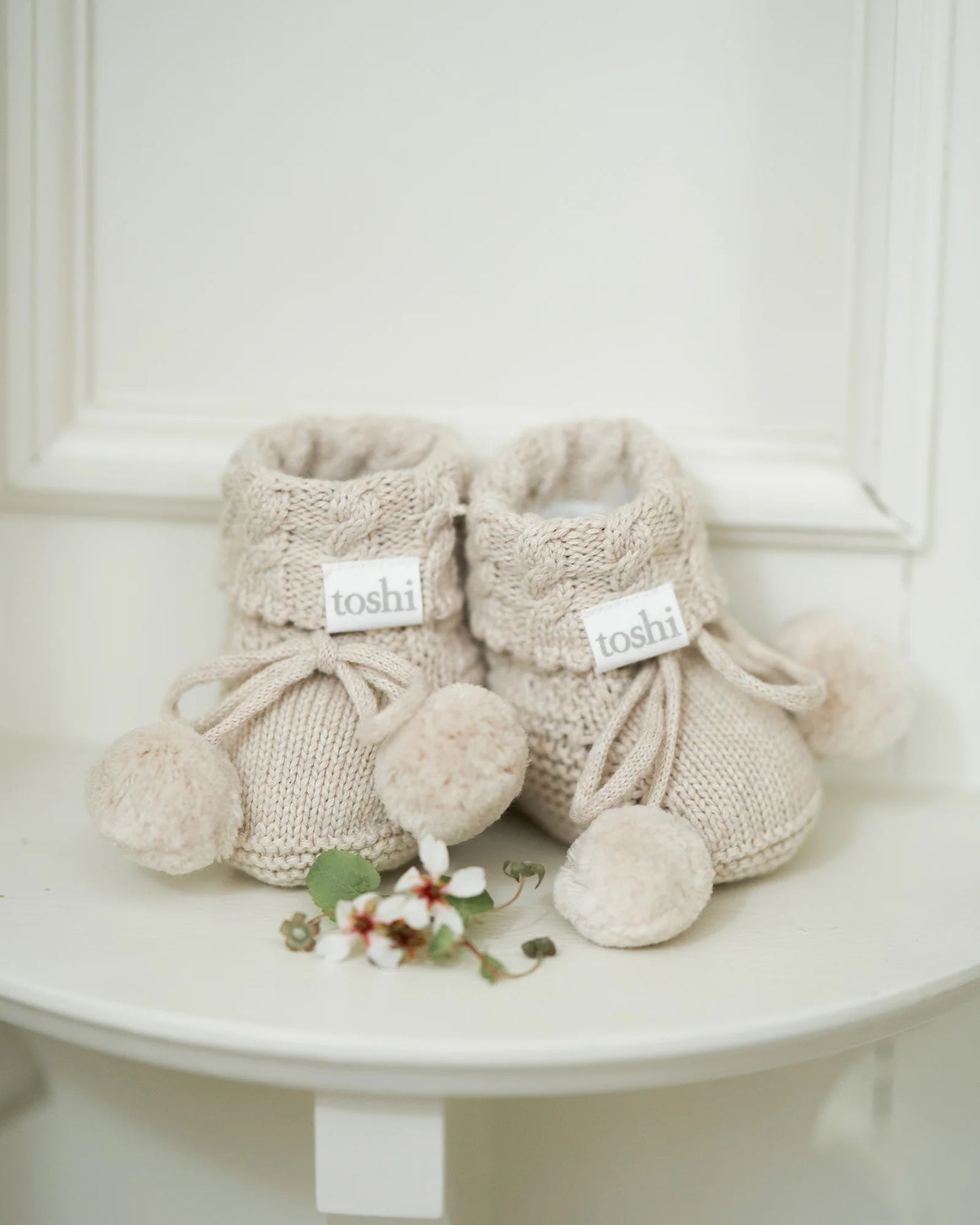 Toshi Organic Booties Yummy - Oatmeal