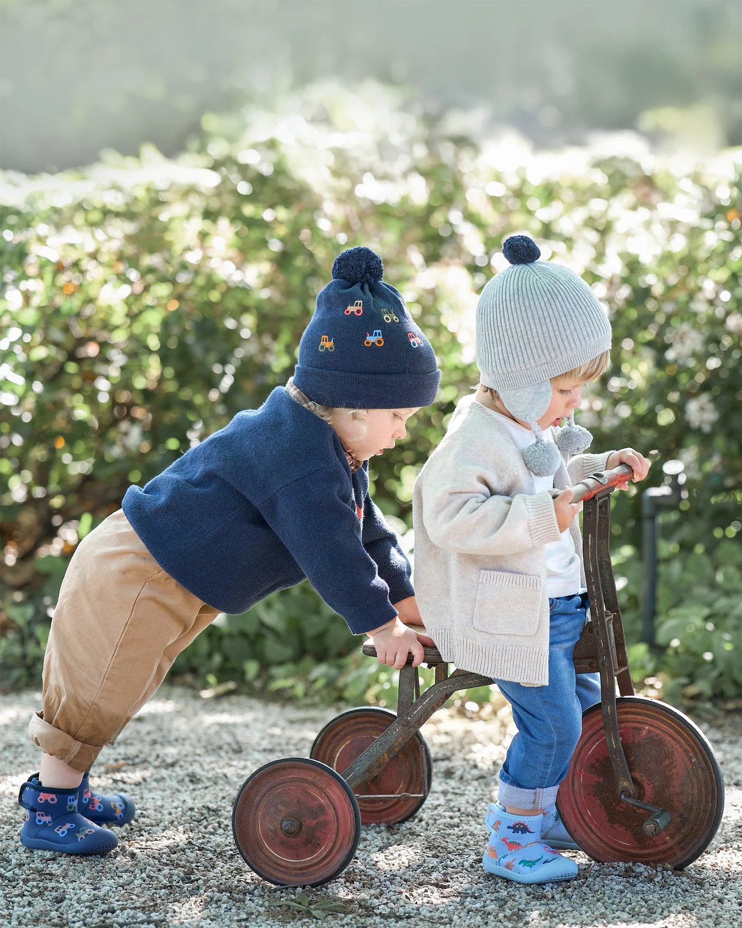 Organic Earmuff Beanie Bobby - Fog
