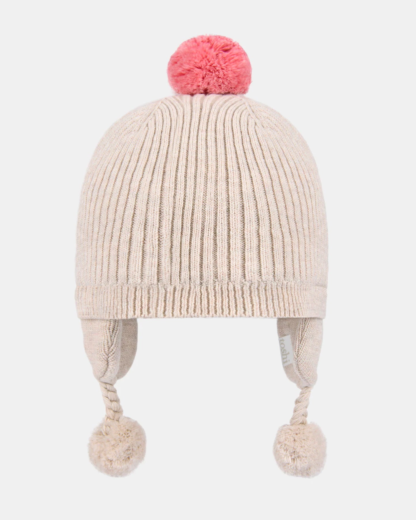 Organic Earmuff Beanie Bobby - Oatmeal