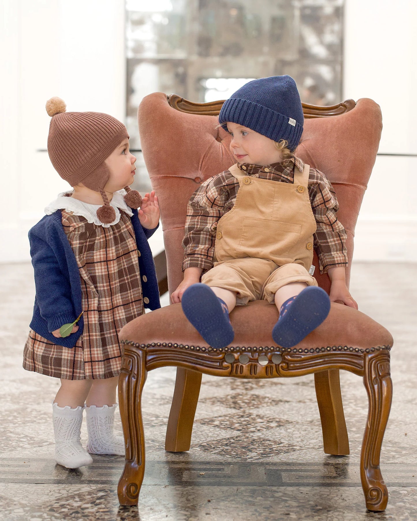Organic Earmuff Beanie Bobby - Peppercorn