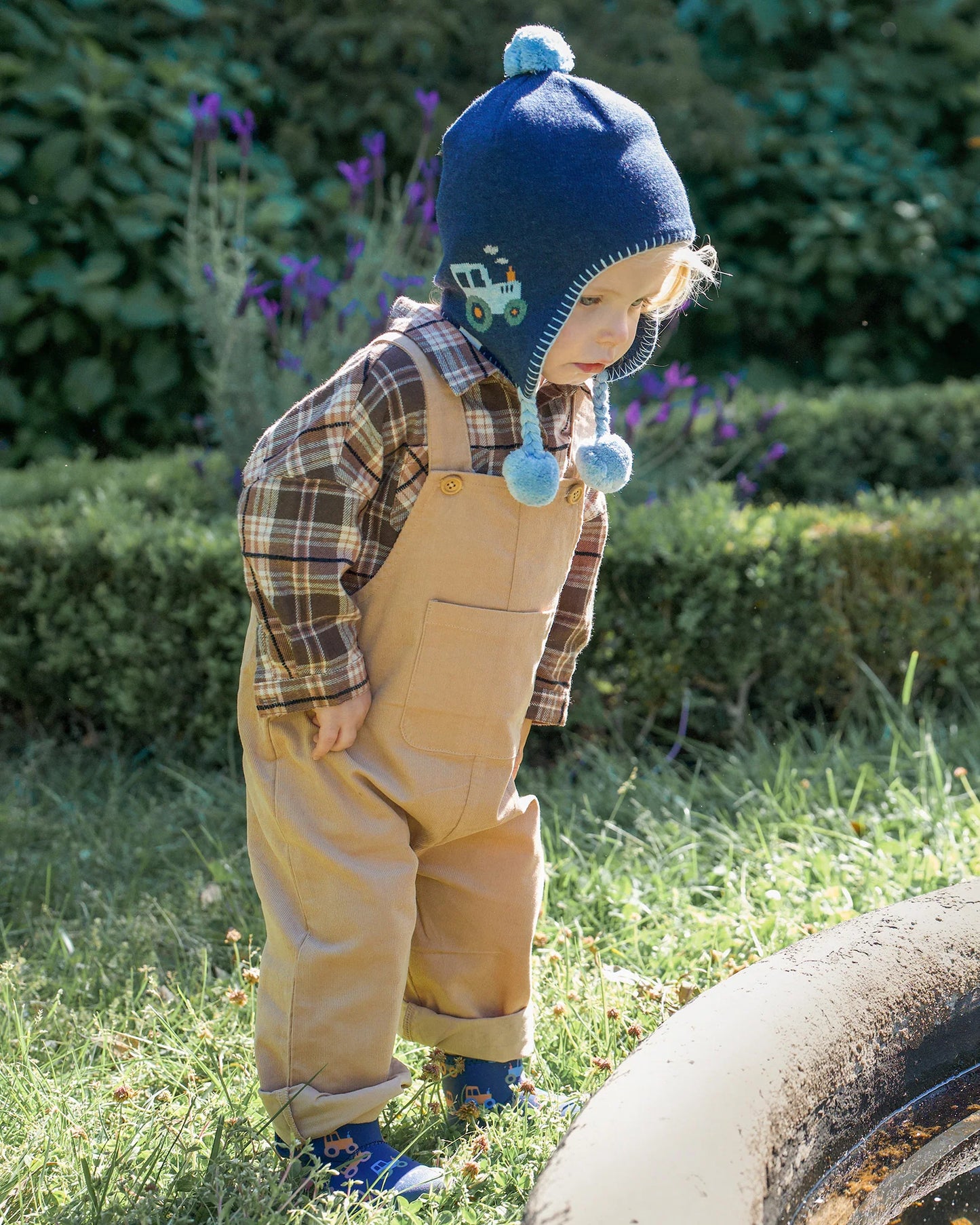 Organic Earmuff Beanie Mystical Tiny Tractors