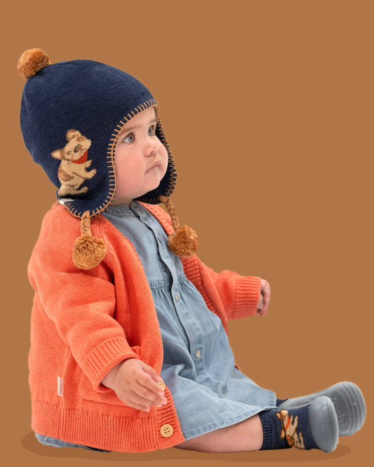 Toshi Organic Earmuff Storytime Beanie - Frenchie