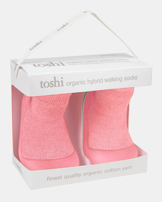 Toshi Hybrid Walking Socks - Winter Rose