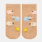 Toshi Organic Ankle Jacquard Socks - Farm Buddies