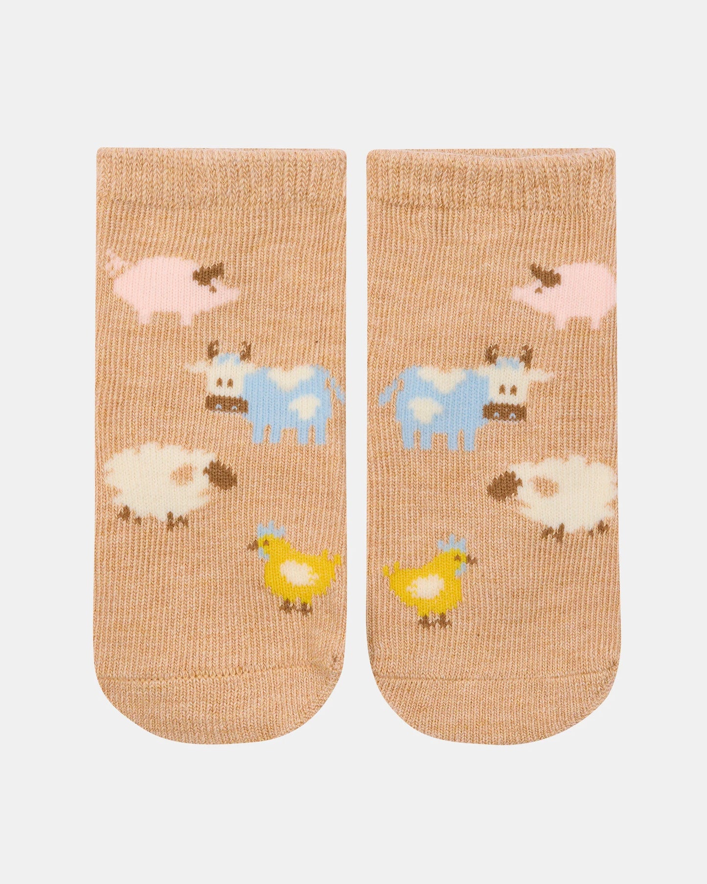 Toshi Organic Ankle Jacquard Socks - Farm Buddies