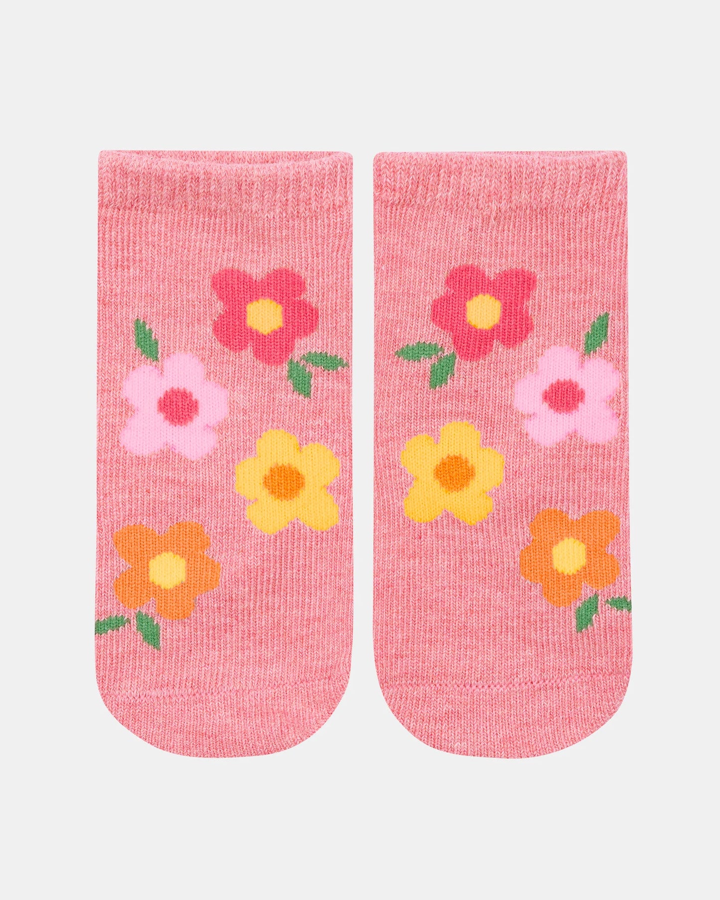Toshi Organic Ankle Jacquard Socks - Rosie Posie